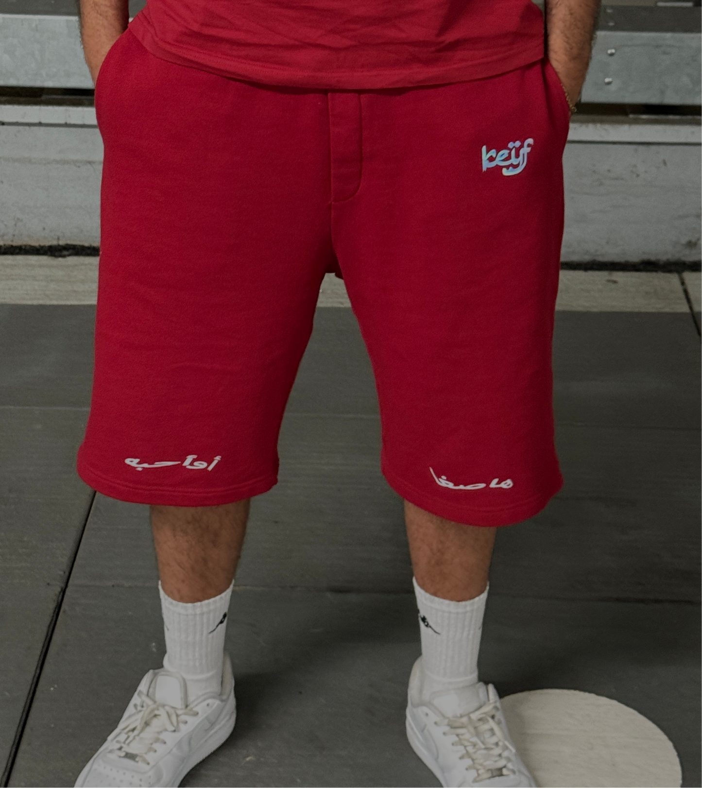 JOGGER JORTS WINERED